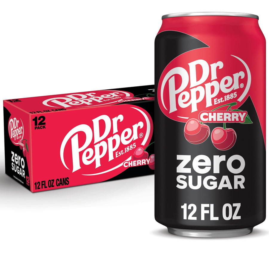 Dr Pepper Cherry Zero Sugar Soda - Zero Choice